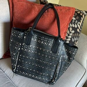 Stella & Dot black tote bag
